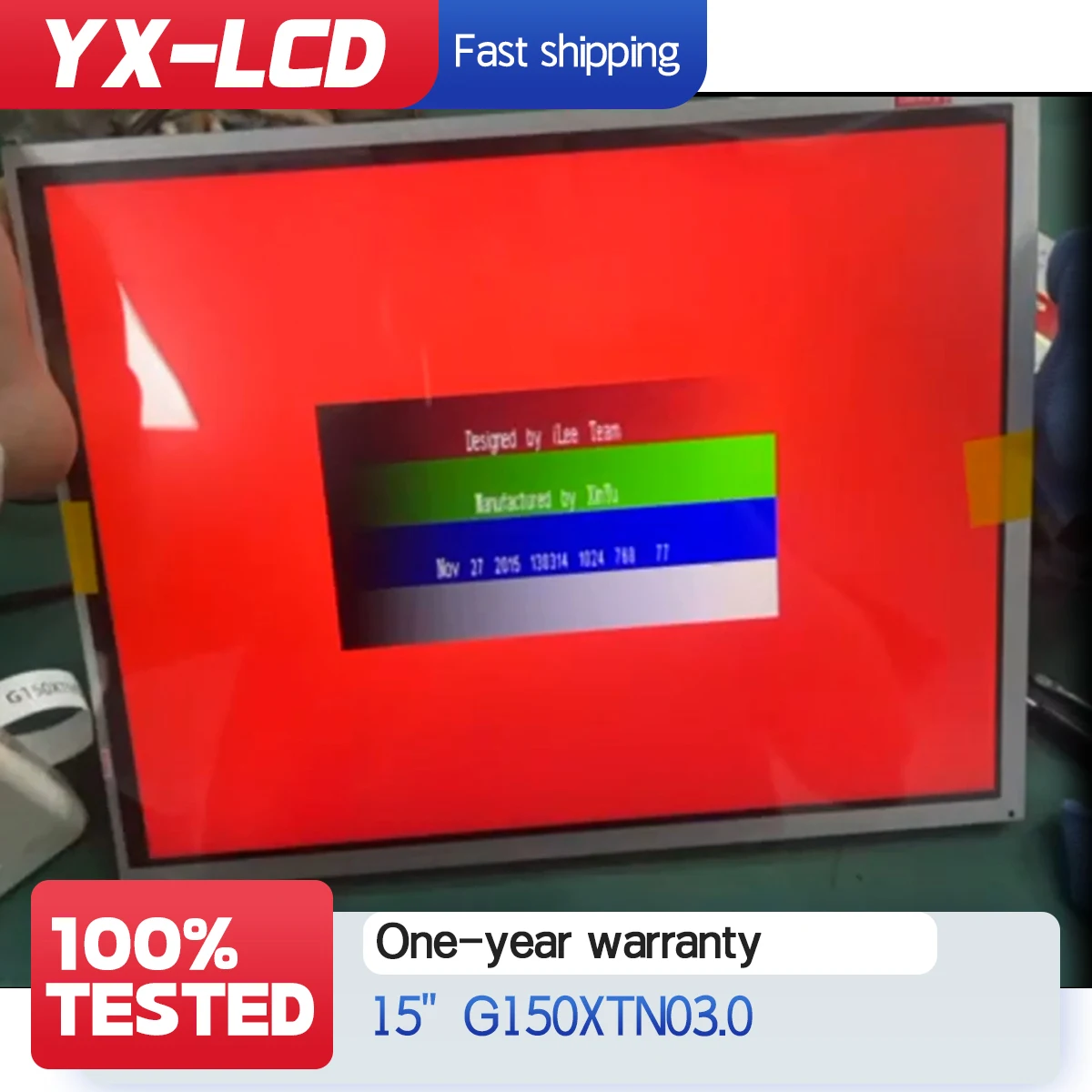 G150XTN03.0 original industrial LCD screen 15.0" Inch 1024(RGB)×768 TFT-LCD Screen
G150XTN03.0 original industrial LCD screen 15.0" Inch 1024(RGB)×768 TFT-LCD Screen