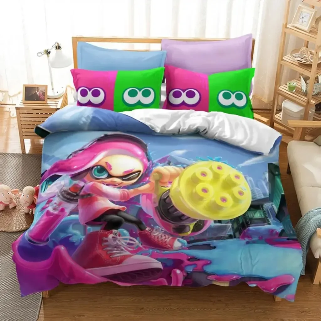 Popular Splatoon 2 Game 3D NEW Duvet Cover Pillowcase Bedding Set Adult Boy Girl Bedroom Decoration Children Single Double Large
Popular Splatoon 2 Game 3D NEW Duvet Cover Pillowcase Bedding Set Adult Boy Girl Bedroom Decoration Children Single Double Large