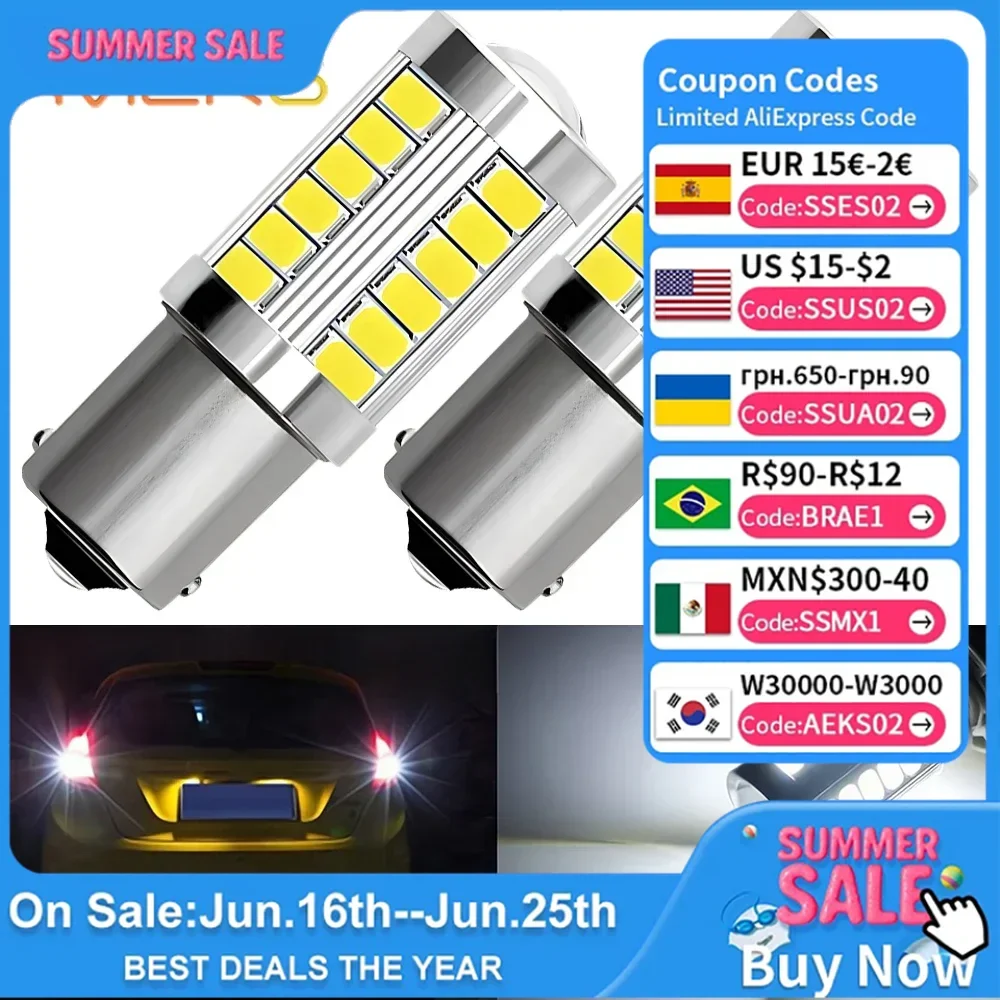 2Pcs White 1156 BA15S 1157 BAY15D P21 5W 33SMD 5630 LED DC 12V Auto Brake Light Tail Lamp Turn Signal Car Rear Reverse Bulbs Fog
2Pcs White 1156 BA15S 1157 BAY15D P21 5W 33SMD 5630 LED DC 12V Auto Brake Light Tail Lamp Turn Signal Car Rear Reverse Bulbs Fog