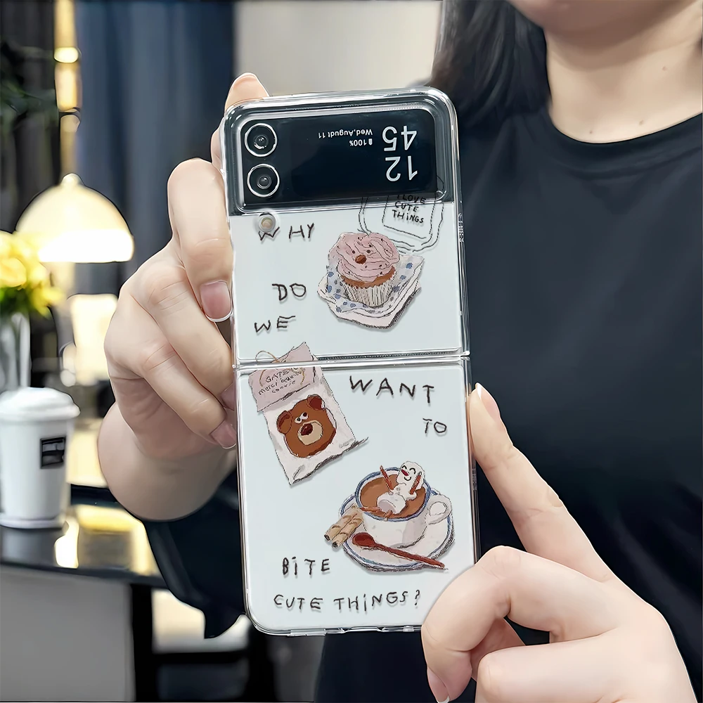 Z FLIP 3 4 5 F711 Cake Bear Phone Case For Samsung W23 ZFLIP SM-F7210 On Samsung Z FLIP 3 4 5 Funda Case Shell Cover Coque
Z FLIP 3 4 5 F711 Cake Bear Phone Case For Samsung W23 ZFLIP SM-F7210 On Samsung Z FLIP 3 4 5 Funda Case Shell Cover Coque