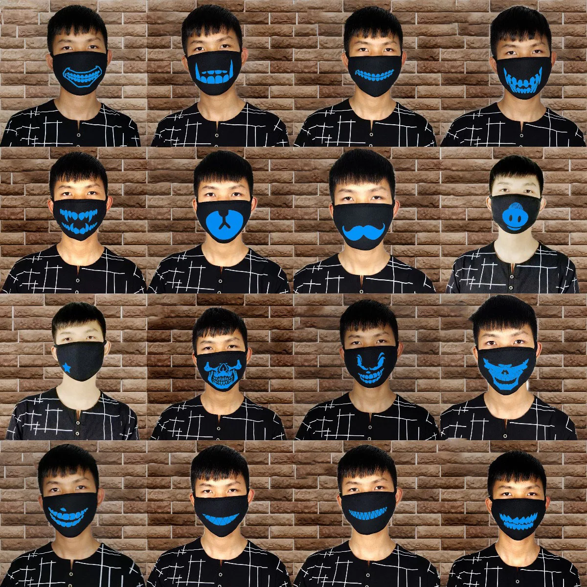 Multi Use Luminous Accessories Mask For Adult Halloween Skull Masks Skeleton PM2.5 Dustproof Skull Half Face Mask Cosplay
Multi Use Luminous Accessories Mask For Adult Halloween Skull Masks Skeleton PM2.5 Dustproof Skull Half Face Mask Cosplay