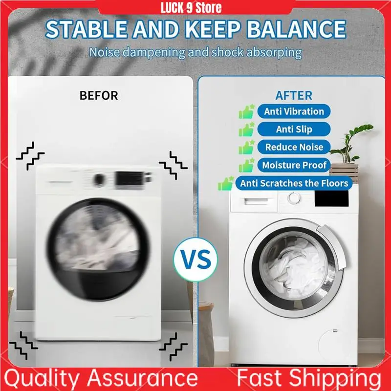 Anti Vibration Pads For Washing Machine With Strong Adsorption Suction Cup, Non-Slip Rubber Stabilizer Support-AB52
Anti Vibration Pads For Washing Machine With Strong Adsorption Suction Cup, Non-Slip Rubber Stabilizer Support-AB52