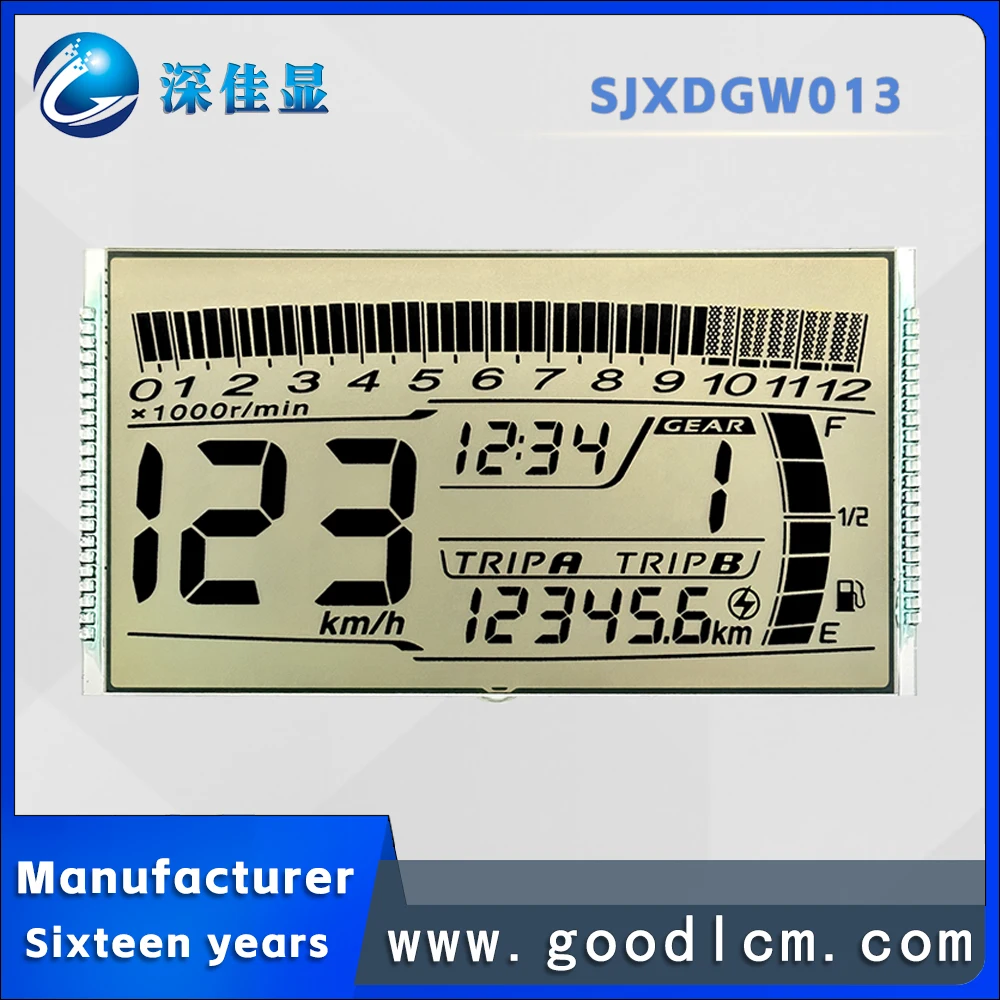 Одноцветный сегментный кодовый экран SJXDGW013 Антибликовый инструмент 7-сегментный ЖК-экран Экран сегментного кода мотоцикла
Одноцветный сегментный кодовый экран SJXDGW013 Антибликовый инструмент 7-сегментный ЖК-экран Экран сегментного кода мотоцикла