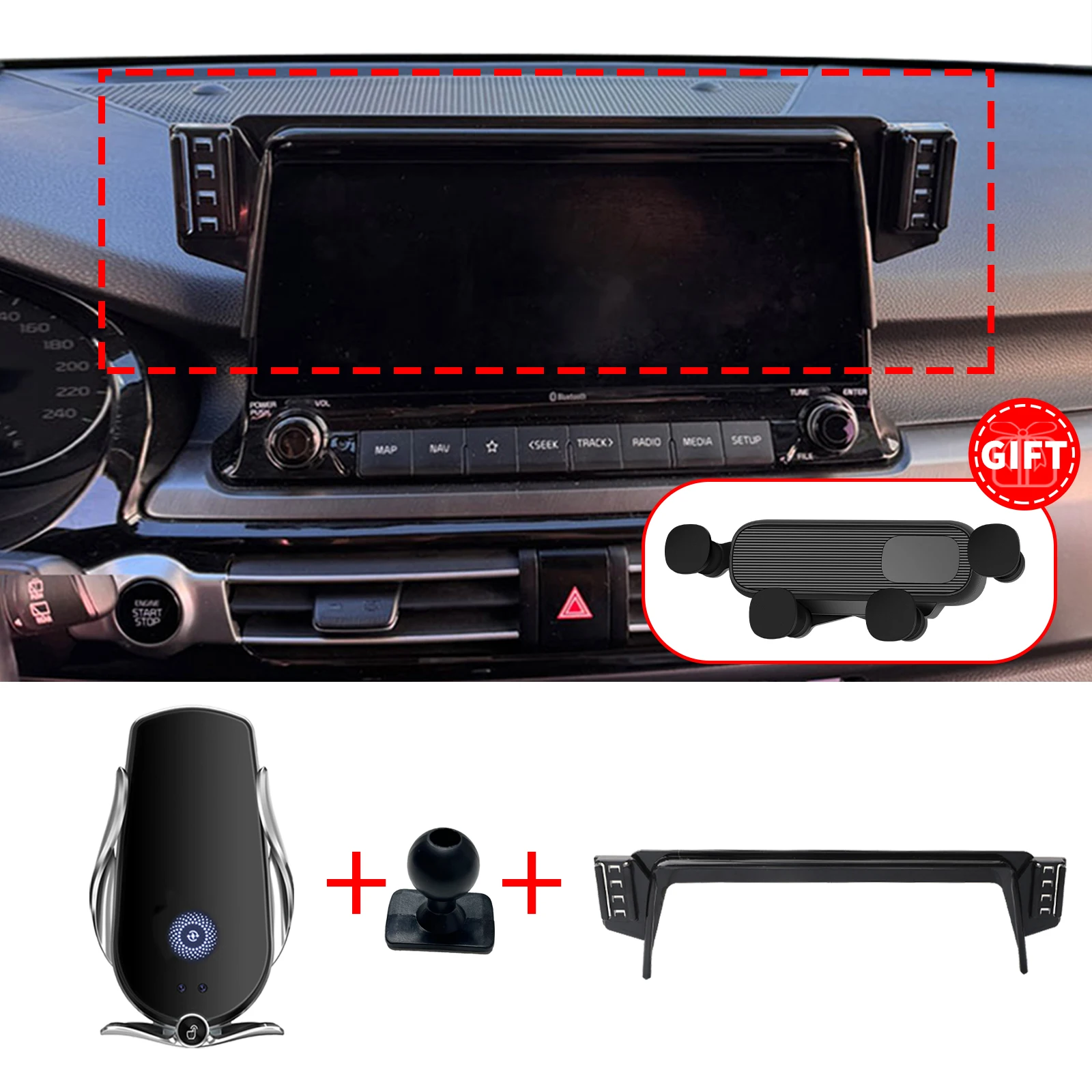 for KIA Seltos KX3 RHD/LHD 2019-2021 Specific Dashboard Navigation Phone Holder Mount Design Car accessoires
for KIA Seltos KX3 RHD/LHD 2019-2021 Specific Dashboard Navigation Phone Holder Mount Design Car accessoires