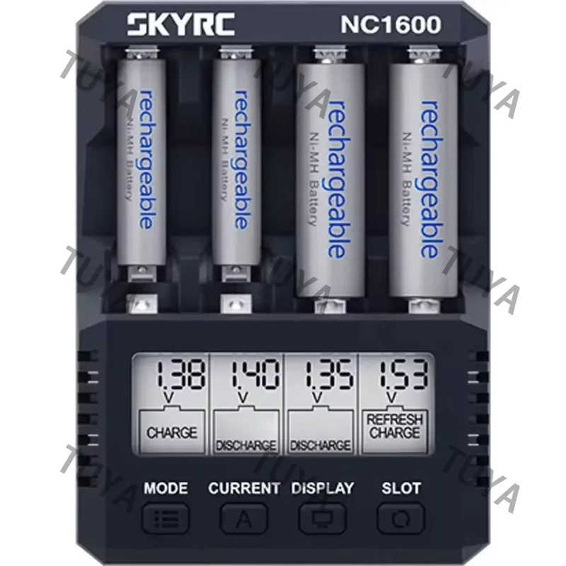 NC1600 AA/AAA Battery Charger Discharge for 4 AA NiMH Rechargeable Batteries Recharge Pro Charger for Double A Batteries
NC1600 AA/AAA Battery Charger Discharge for 4 AA NiMH Rechargeable Batteries Recharge Pro Charger for Double A Batteries