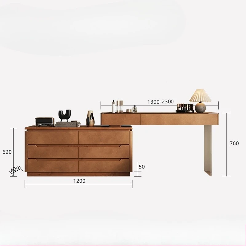 Solid wood dresser integrated antique simple household bedroom storage cabinet flip retractable rotating desk
Solid wood dresser integrated antique simple household bedroom storage cabinet flip retractable rotating desk