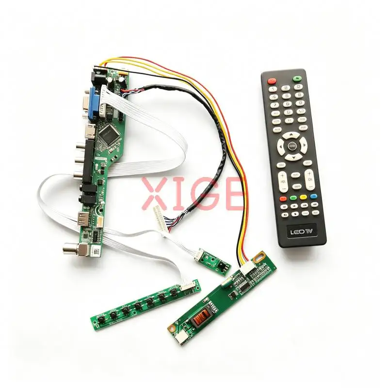 For CLAA154WB04 CLAA154WB05 CLAA154WB03 CLAA154WB08 Monitor Drive Board Kit 1280*800 1-CCFL LVDS 30-Pin HDMI+VGA+AV+USB 1280x800
For CLAA154WB04 CLAA154WB05 CLAA154WB03 CLAA154WB08 Monitor Drive Board Kit 1280*800 1-CCFL LVDS 30-Pin HDMI+VGA+AV+USB 1280x800