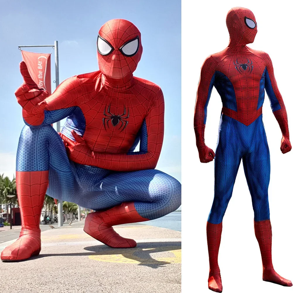Ultimate Spiderman Cosplay Superhero Peter Parker Spandex Costume Spiderman Zentai Suits Halloween Costume Spidey Outfits Adult
Ultimate Spiderman Cosplay Superhero Peter Parker Spandex Costume Spiderman Zentai Suits Halloween Costume Spidey Outfits Adult