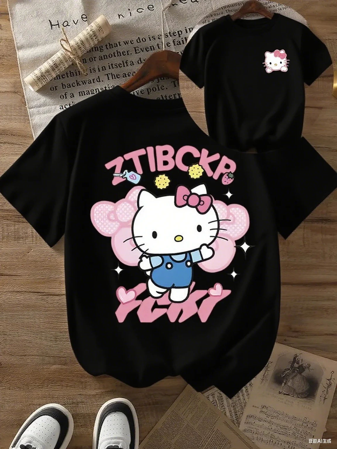 Sanrio Hello Kitty T Shirts Cute Cartoon Character with Pink Accents Trendy Printed Brand Pure Cotton Tshirt Short Sleeve Unisex
Sanrio Hello Kitty T Shirts Cute Cartoon Character with Pink Accents Trendy Printed Brand Pure Cotton Tshirt Short Sleeve Unisex
