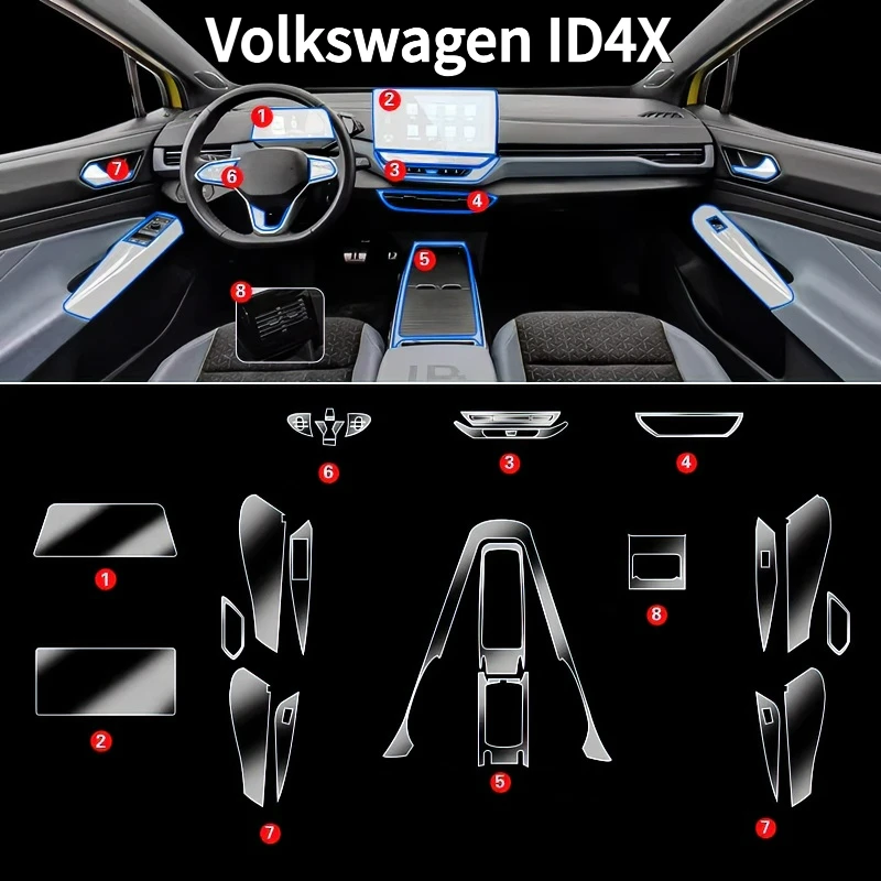 For Volkswagen ID4X interior protection Dashboard Multimedia GPS Navigation Transparent Scratch-Resistant Film Modificatio
For Volkswagen ID4X interior protection Dashboard Multimedia GPS Navigation Transparent Scratch-Resistant Film Modificatio
