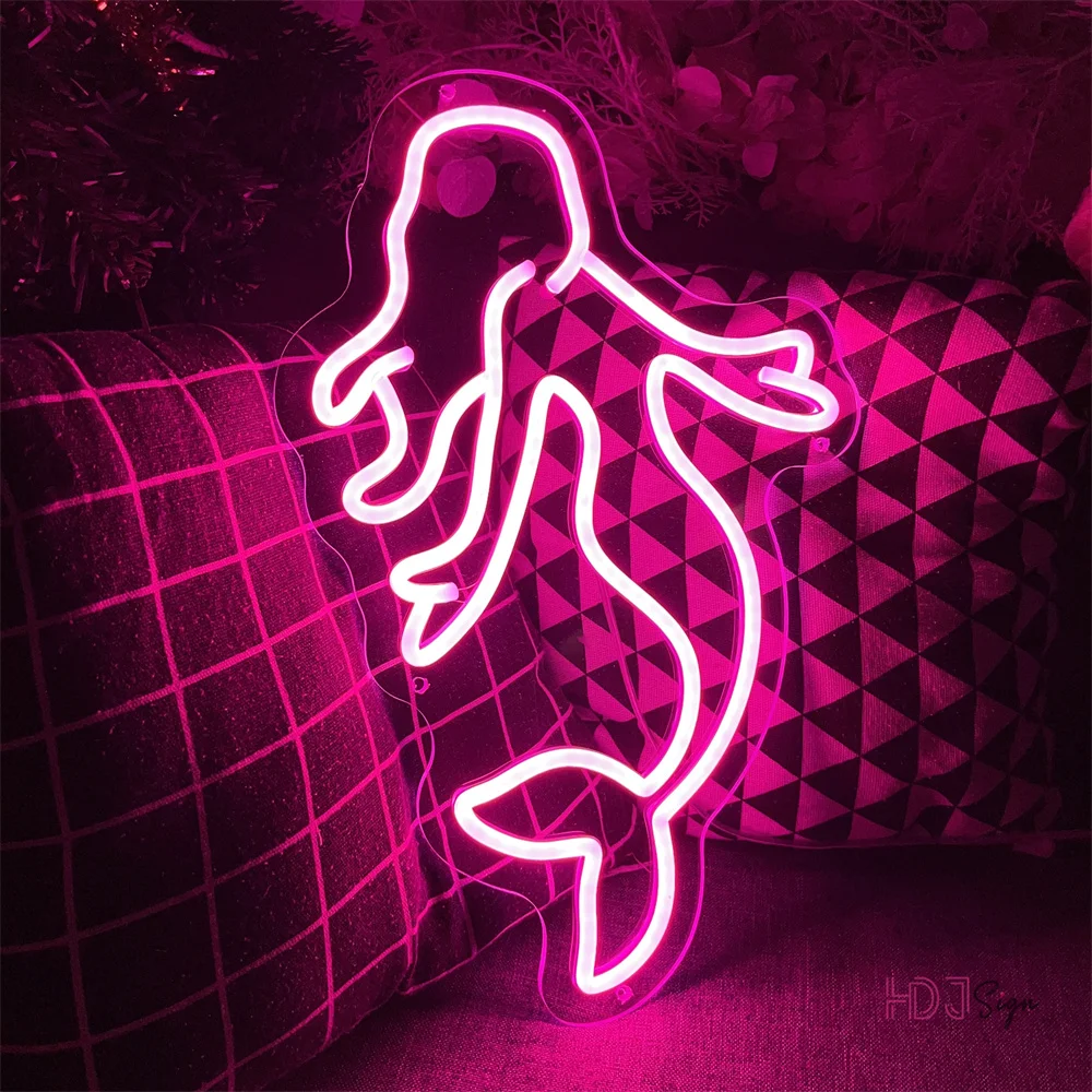Mermaid Led Neon Sign Art Wall Hanging Room Decor Sexy Girl Led Neon Lights Sign for Club Bar Party Neon Lamps Decoration
Mermaid Led Neon Sign Art Wall Hanging Room Decor Sexy Girl Led Neon Lights Sign for Club Bar Party Neon Lamps Decoration