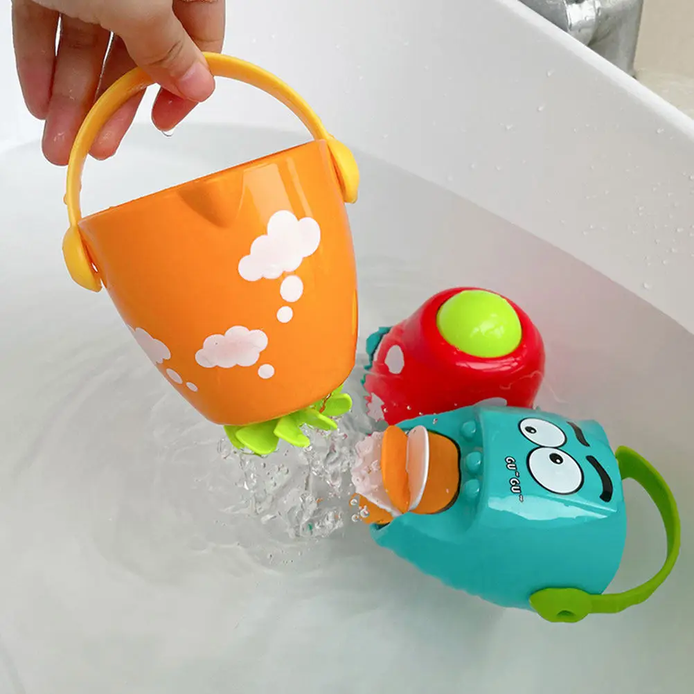 3 Pcs Bath Toys for Babies Sprinkler Mini Plastic Bucket Container Bathtime Water Playing
3 Pcs Bath Toys for Babies Sprinkler Mini Plastic Bucket Container Bathtime Water Playing