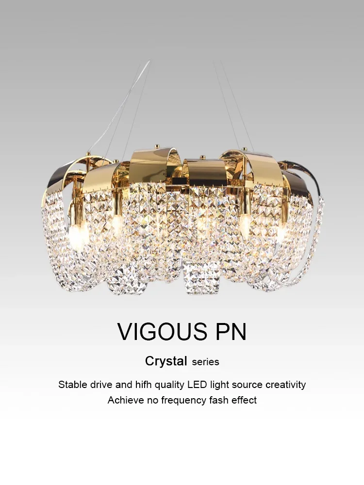 Modern Luxury Crystal Led Pendant Light Living Dining Room Chandelier Lighting Fixtures Home Decor Villa Bedroom Suspension Lamp
Modern Luxury Crystal Led Pendant Light Living Dining Room Chandelier Lighting Fixtures Home Decor Villa Bedroom Suspension Lamp