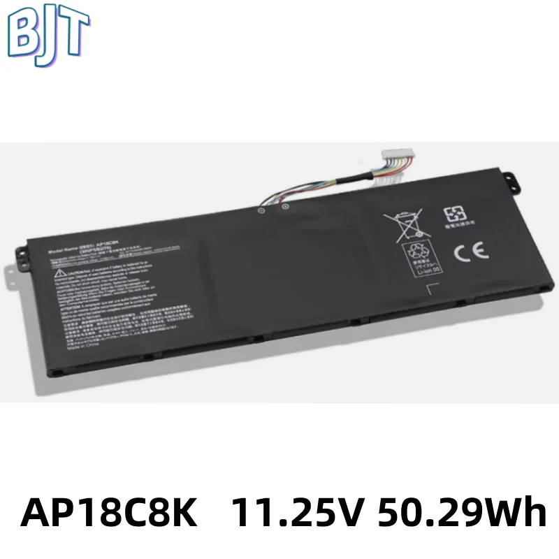 11.25V 50.29Wh 4471mAh New Lithium-ion Battery Laptop AP18C8K for Acer Swift 3 SP314-54N SF314-42 A514-54 A514-53 A514-54-50TJ
11.25V 50.29Wh 4471mAh New Lithium-ion Battery Laptop AP18C8K for Acer Swift 3 SP314-54N SF314-42 A514-54 A514-53 A514-54-50TJ