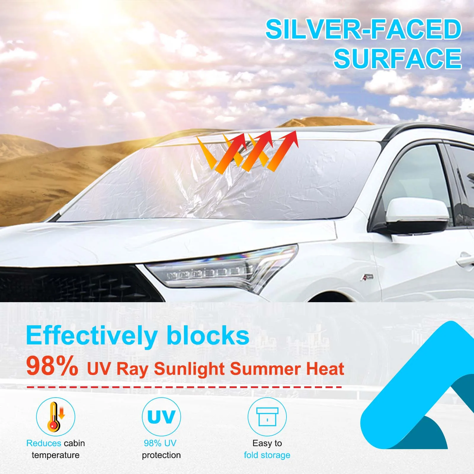 For Acura RDX 2013-2022 Cloth Silver Car Front Windshield Sunshade Sun Protection Visor Sunshade Car Accessories
For Acura RDX 2013-2022 Cloth Silver Car Front Windshield Sunshade Sun Protection Visor Sunshade Car Accessories