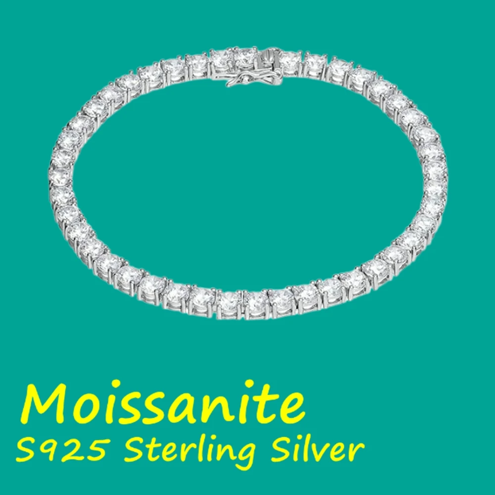 Factory Price D Color VVS1 3-6.5mm Round Moissanite Tennis Bracelet Original S925 Sterling Silver with GRA for Women Man
Factory Price D Color VVS1 3-6.5mm Round Moissanite Tennis Bracelet Original S925 Sterling Silver with GRA for Women Man