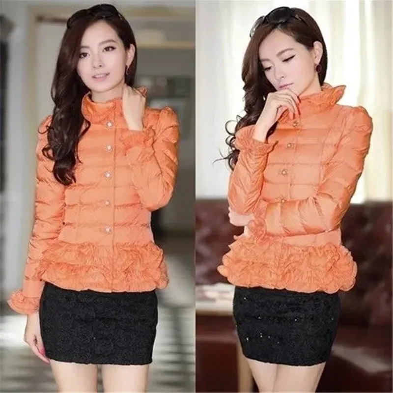 Autumn Winter Jacket Fashion Short Ruffle Edge Down Cotton Coat Women's Cotton Clothes Long Sleeved Warm Parke Female
Autumn Winter Jacket Fashion Short Ruffle Edge Down Cotton Coat Women's Cotton Clothes Long Sleeved Warm Parke Female