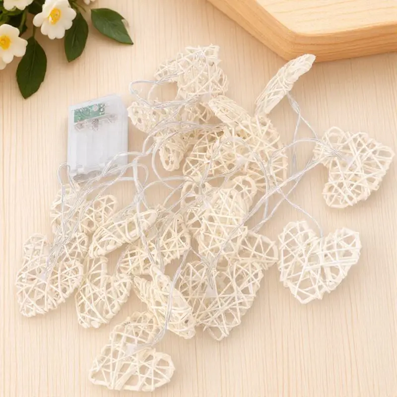 1.2m Rattan Heart Shape LED String Lamp Warm White for Wedding Birthday Party Bedroom Club Decor Photography Props
1.2m Rattan Heart Shape LED String Lamp Warm White for Wedding Birthday Party Bedroom Club Decor Photography Props