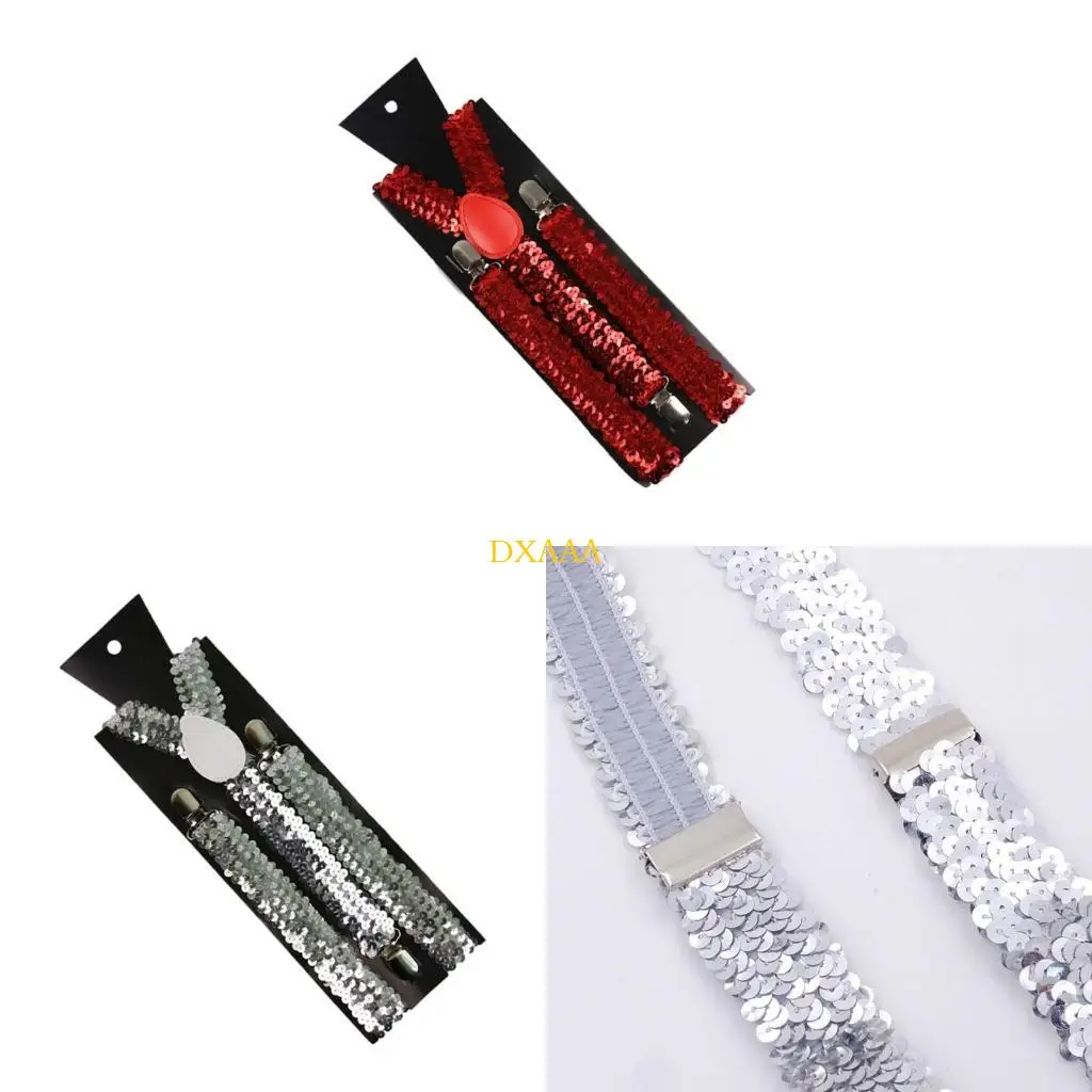 DXAA 3 Clip-on Sequin Suspenders for Shirt Men Woman Suspender Support Elastic Adjustable Trousers Clothing Accessories
DXAA 3 Clip-on Sequin Suspenders for Shirt Men Woman Suspender Support Elastic Adjustable Trousers Clothing Accessories