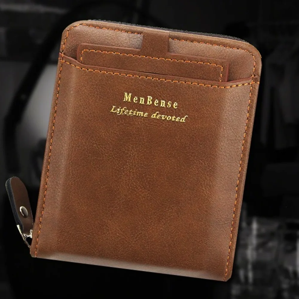 Simple PU Leather Men's Leather Wallet Photo Card Holder Zipper Short Card Clip Coin Purse Korean Style Bank Card Bag Outdoor
Simple PU Leather Men's Leather Wallet Photo Card Holder Zipper Short Card Clip Coin Purse Korean Style Bank Card Bag Outdoor