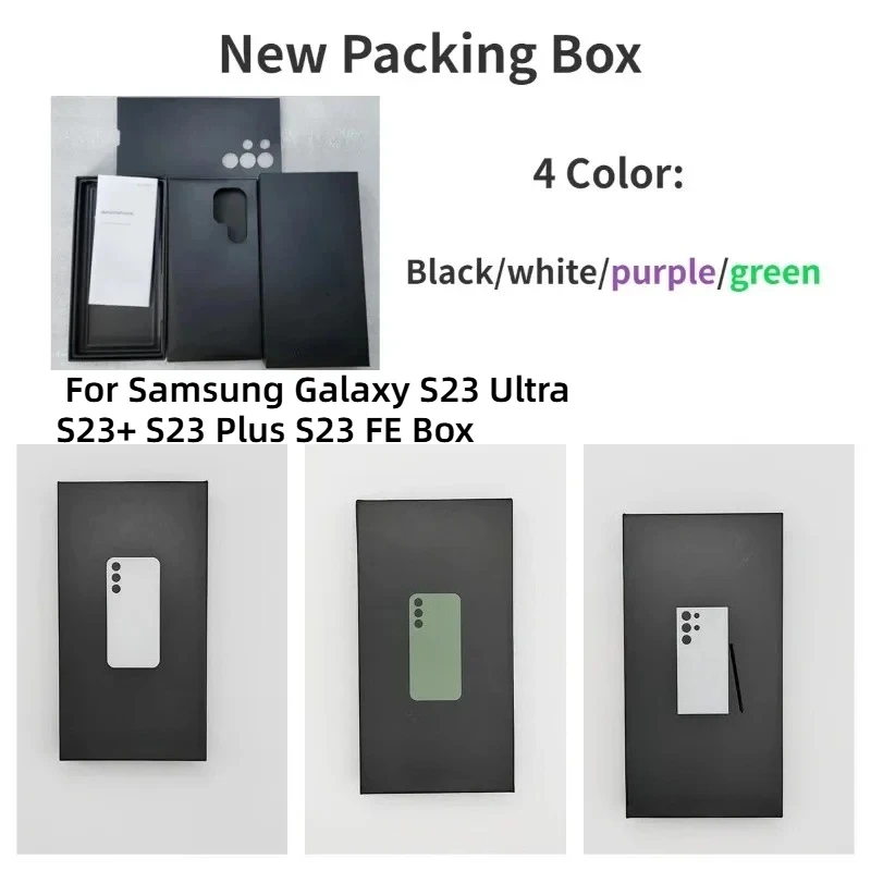New Empty Packing Box For Samsung Galaxy S23 Ultra S23+ S23 Plus S23 FE Box or Accessories 25W Charger Type C Cable Headset
New Empty Packing Box For Samsung Galaxy S23 Ultra S23+ S23 Plus S23 FE Box or Accessories 25W Charger Type C Cable Headset