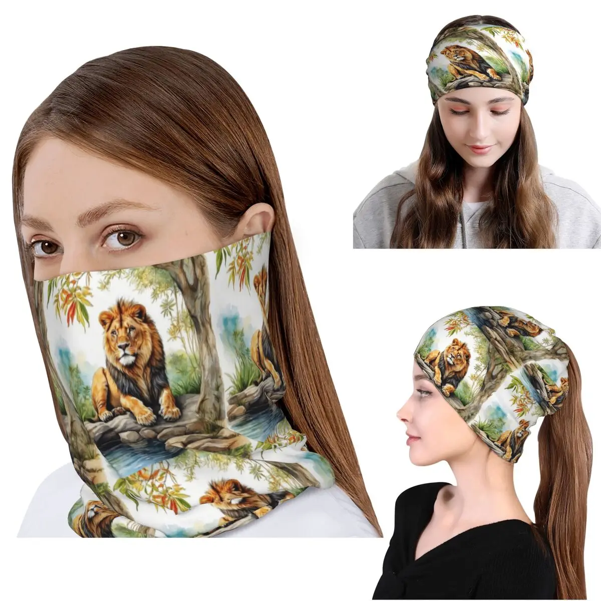 A Lion In A Forest Bandana Neck Cover Wrap Mask Scarf Warm Headband Beanies Hat Unisex Adult Breathable
A Lion In A Forest Bandana Neck Cover Wrap Mask Scarf Warm Headband Beanies Hat Unisex Adult Breathable