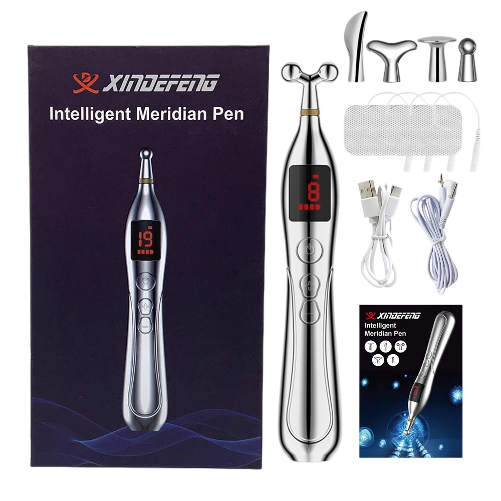 Electronic Acupuncture Pen Electric Body Massage Pen Laser Meridian Acupressure Point Detector Tens Electrode Pads for Neck Back
Electronic Acupuncture Pen Electric Body Massage Pen Laser Meridian Acupressure Point Detector Tens Electrode Pads for Neck Back