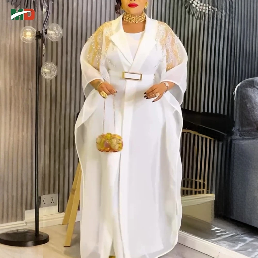 MD African Dresses For Women Plus Size Turkey Dress Kaftan Dress Shawl Collar with Gold Sequin Embellishments Wedding Party Gown
MD African Dresses For Women Plus Size Turkey Dress Kaftan Dress Shawl Collar with Gold Sequin Embellishments Wedding Party Gown