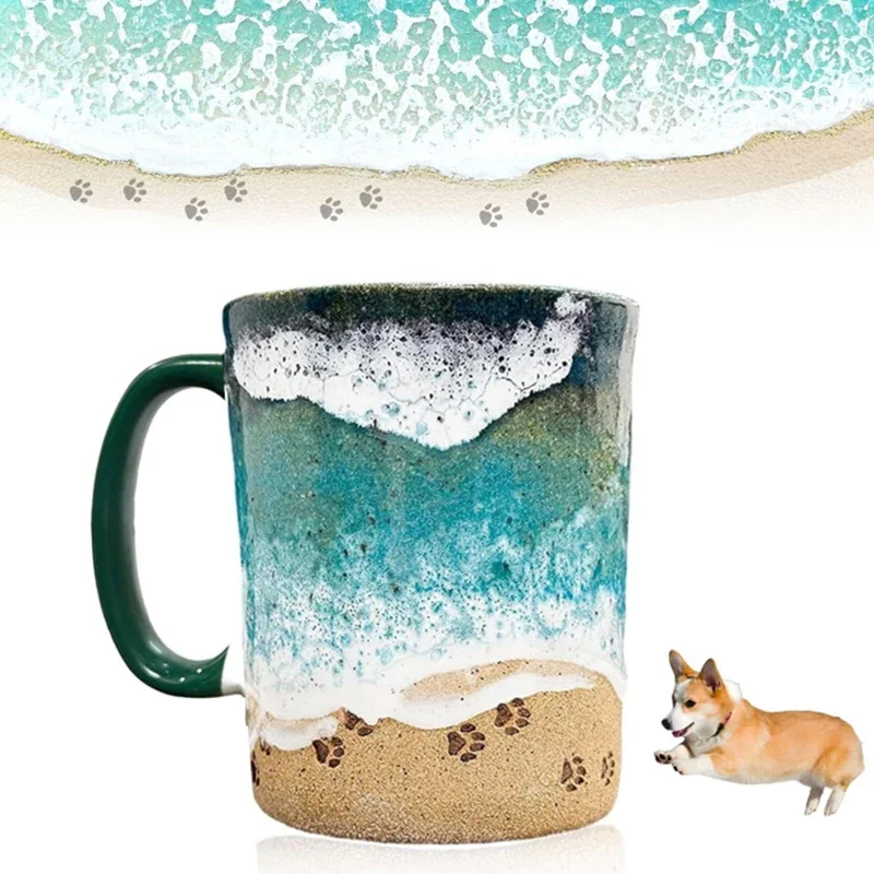 Paw Print Ocean Shoreline Mug Ceramic Coffee Mug Ocean Shoreline Waves Tea Cup Home Artistic Taste Drinking Water Tools Gifts
Paw Print Ocean Shoreline Mug Ceramic Coffee Mug Ocean Shoreline Waves Tea Cup Home Artistic Taste Drinking Water Tools Gifts