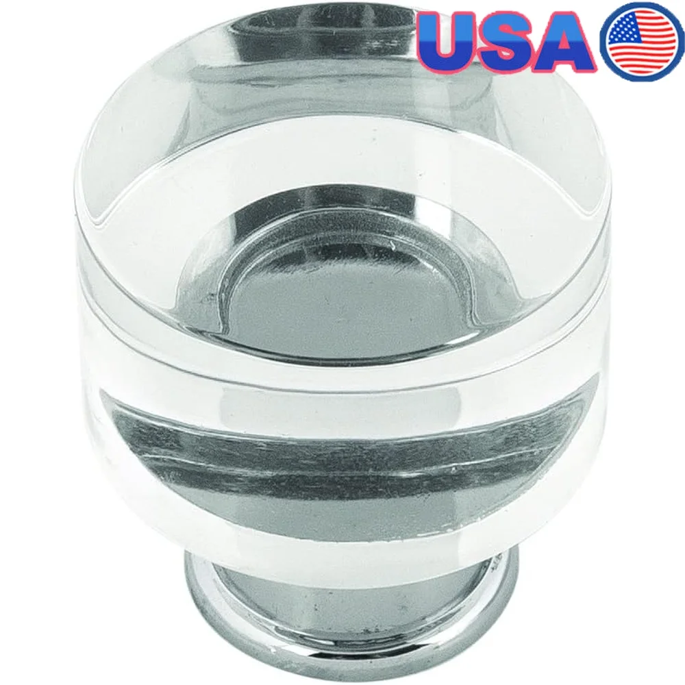 Solid Core Kitchen Cabinet Knobs Luxury Pulls Doors Drawers Ergonomic Design Durable Zinc Crysacrylic Chrome Finish 1-1/4 Inch
Solid Core Kitchen Cabinet Knobs Luxury Pulls Doors Drawers Ergonomic Design Durable Zinc Crysacrylic Chrome Finish 1-1/4 Inch