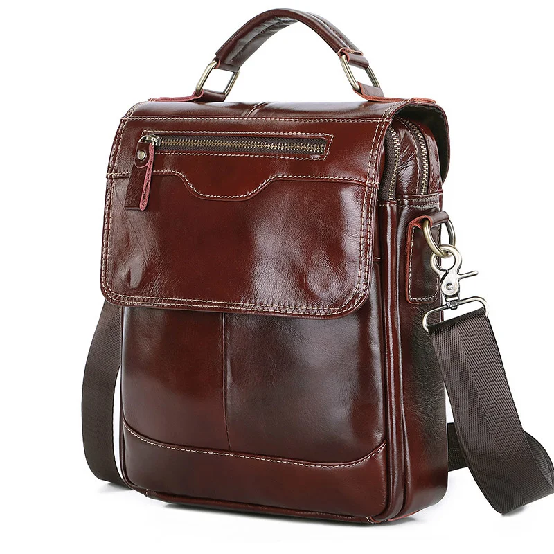 High Quality Men's Shoulder Bag Fashion Tablet Genuine Leather Handbag for Men Cowhide Crossbody Male Messenger
High Quality Men's Shoulder Bag Fashion Tablet Genuine Leather Handbag for Men Cowhide Crossbody Male Messenger