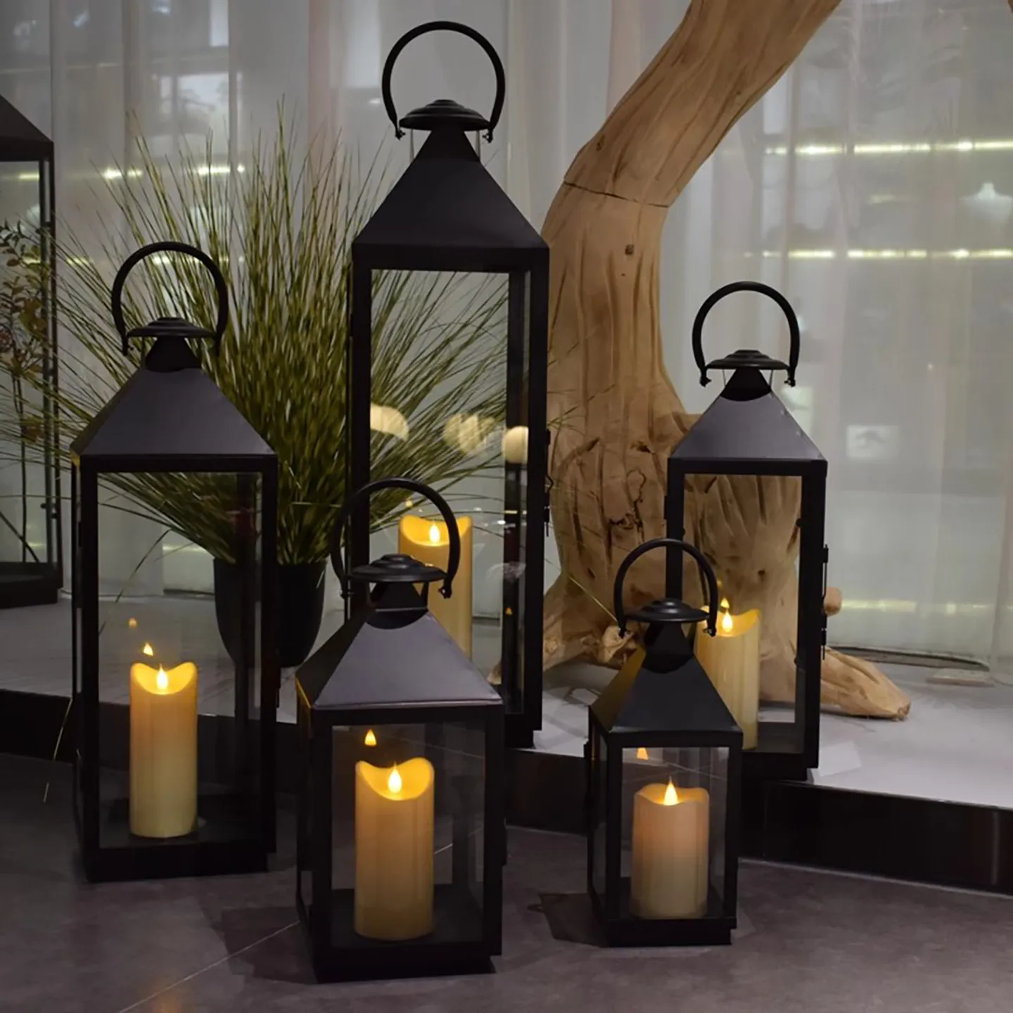Simple Nordic retro candlestick wind lamp outdoor waterproof wrought iron portable ornament model room floor-to-ceiling glass ro
Simple Nordic retro candlestick wind lamp outdoor waterproof wrought iron portable ornament model room floor-to-ceiling glass ro