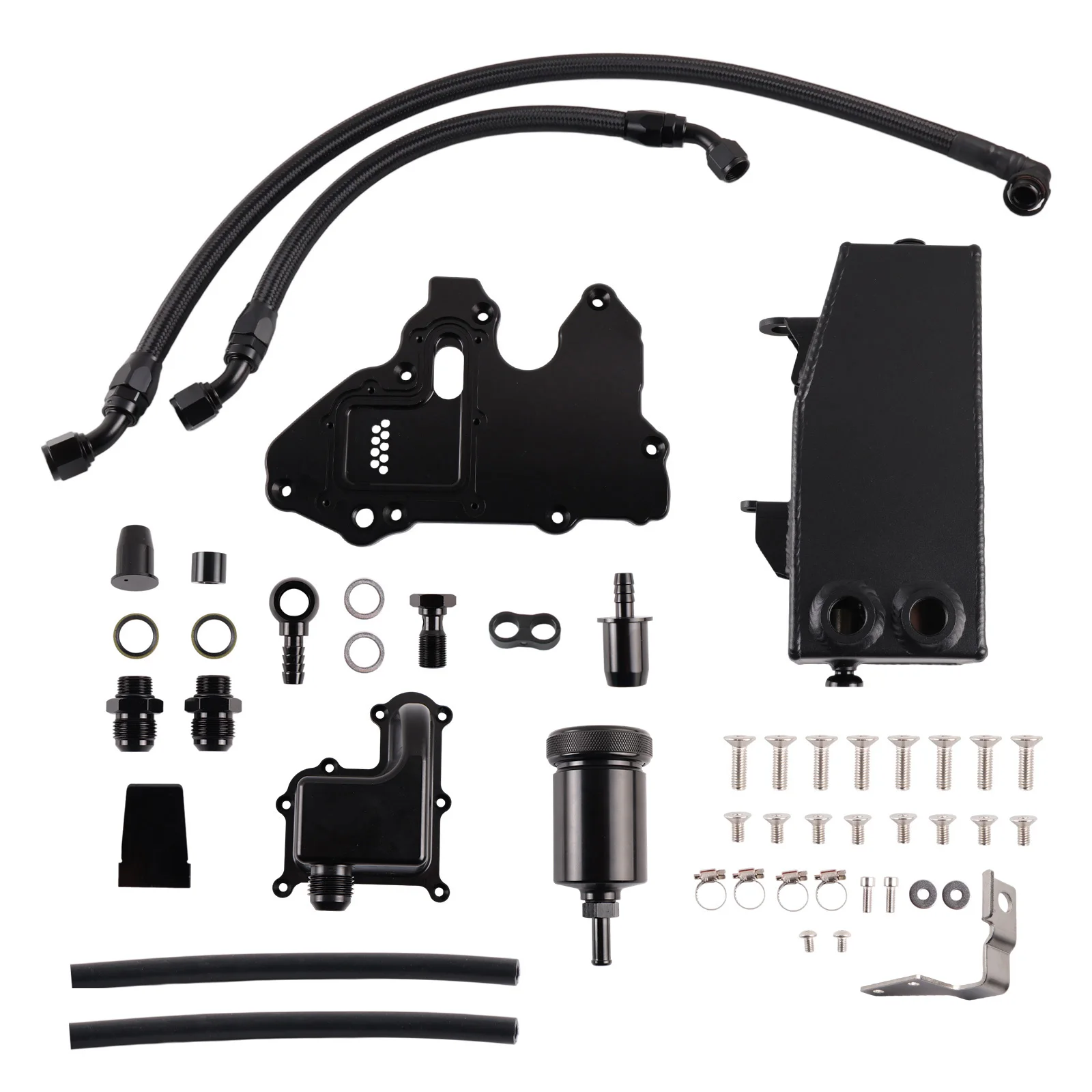 Aluminum Oil Catch Tank Can Kit + Washer Bottle For S3 8V / MK7 GTI/R 2.0 TSI EA888.3 gen
Aluminum Oil Catch Tank Can Kit + Washer Bottle For S3 8V / MK7 GTI/R 2.0 TSI EA888.3 gen