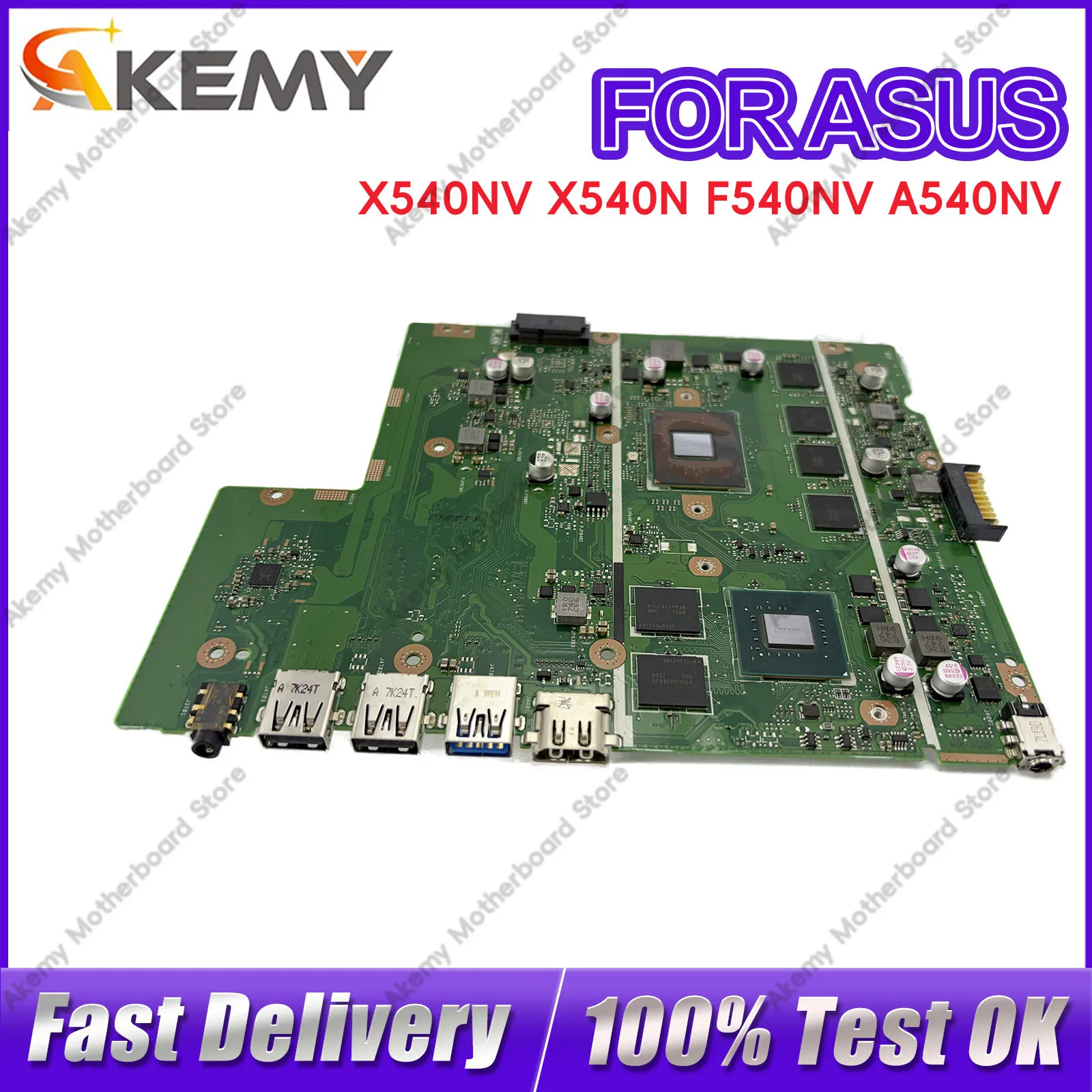 X540N X540NV Laptop Motherboard For ASUS VivoBook D540N F540N A540N R540N X540NV Mainboard With Celeron CPU 100% tests OK stk
X540N X540NV Laptop Motherboard For ASUS VivoBook D540N F540N A540N R540N X540NV Mainboard With Celeron CPU 100% tests OK stk