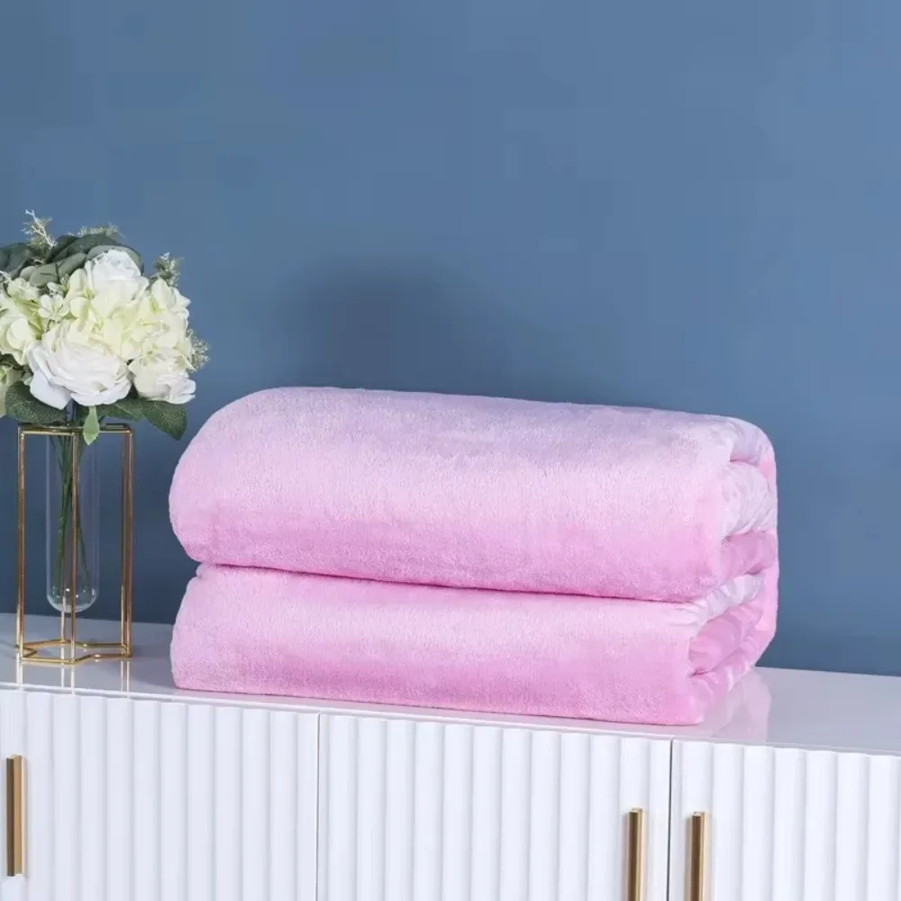 Thicken Coral Fleece Fleece Blanket Double-Sided Fleece Microfiber Flannel Blanket Solid Color Super Soft Coral Fleece Blanket
Thicken Coral Fleece Fleece Blanket Double-Sided Fleece Microfiber Flannel Blanket Solid Color Super Soft Coral Fleece Blanket