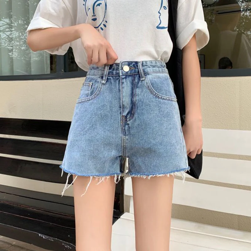 Summer Women Fashion Classic Raw Edge Design Jeans Girls High Waist Shorts Lady Light Color Versatile Denim Shorts
Summer Women Fashion Classic Raw Edge Design Jeans Girls High Waist Shorts Lady Light Color Versatile Denim Shorts