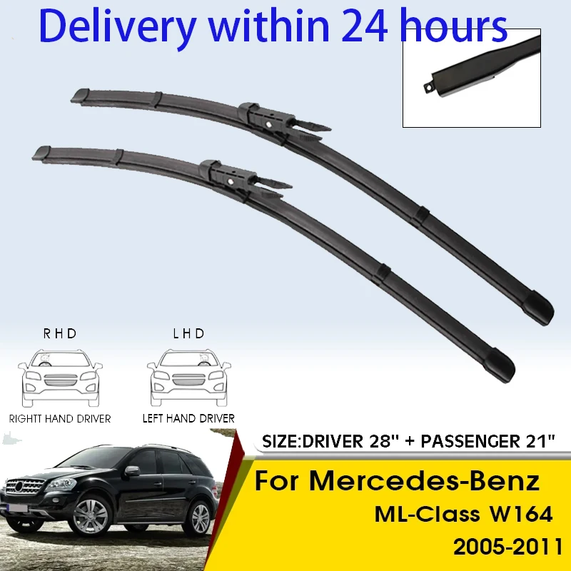 Car Wiper Blades For Mercedes-Benz ML-Class W164 2005-2011 Windshield Windscreen Front Window Blades 28"+21" Car Accessories
Car Wiper Blades For Mercedes-Benz ML-Class W164 2005-2011 Windshield Windscreen Front Window Blades 28"+21" Car Accessories