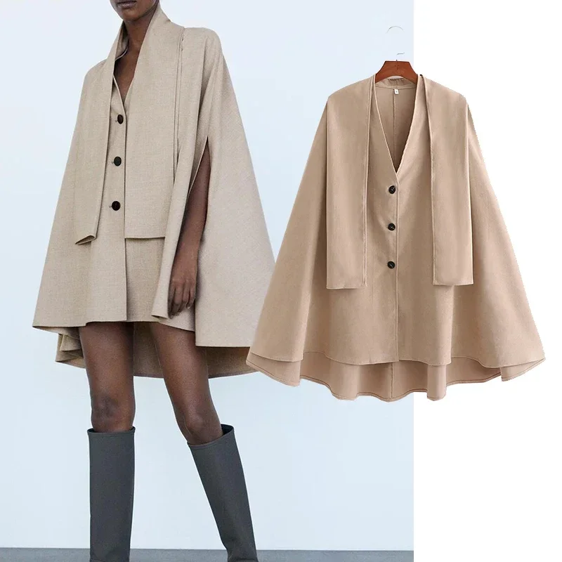 Ladies Streetwear Coat New Style Ladies Autumn and Winter Cloak Windbreaker Pocket Coat 2021 Women Open Stitch V-neck Long Coats
Ladies Streetwear Coat New Style Ladies Autumn and Winter Cloak Windbreaker Pocket Coat 2021 Women Open Stitch V-neck Long Coats