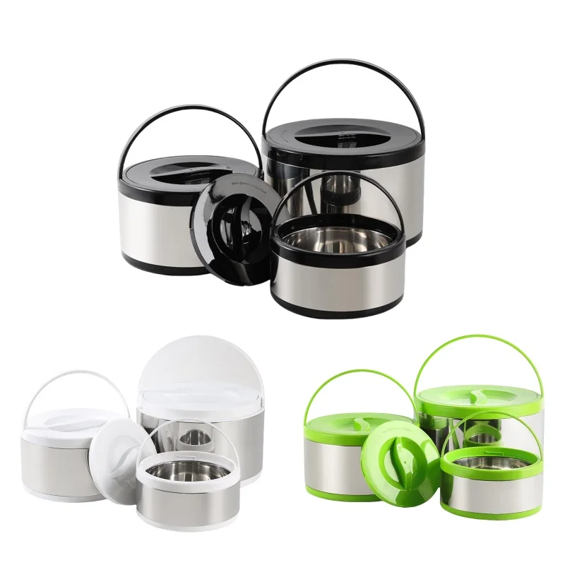 2L/4L/8L Colorful 3Pcs/set Stainless Steel Fresh-keeping Pot Large-capacity Handle Insulated Bucket Double Lunch Box
2L/4L/8L Colorful 3Pcs/set Stainless Steel Fresh-keeping Pot Large-capacity Handle Insulated Bucket Double Lunch Box