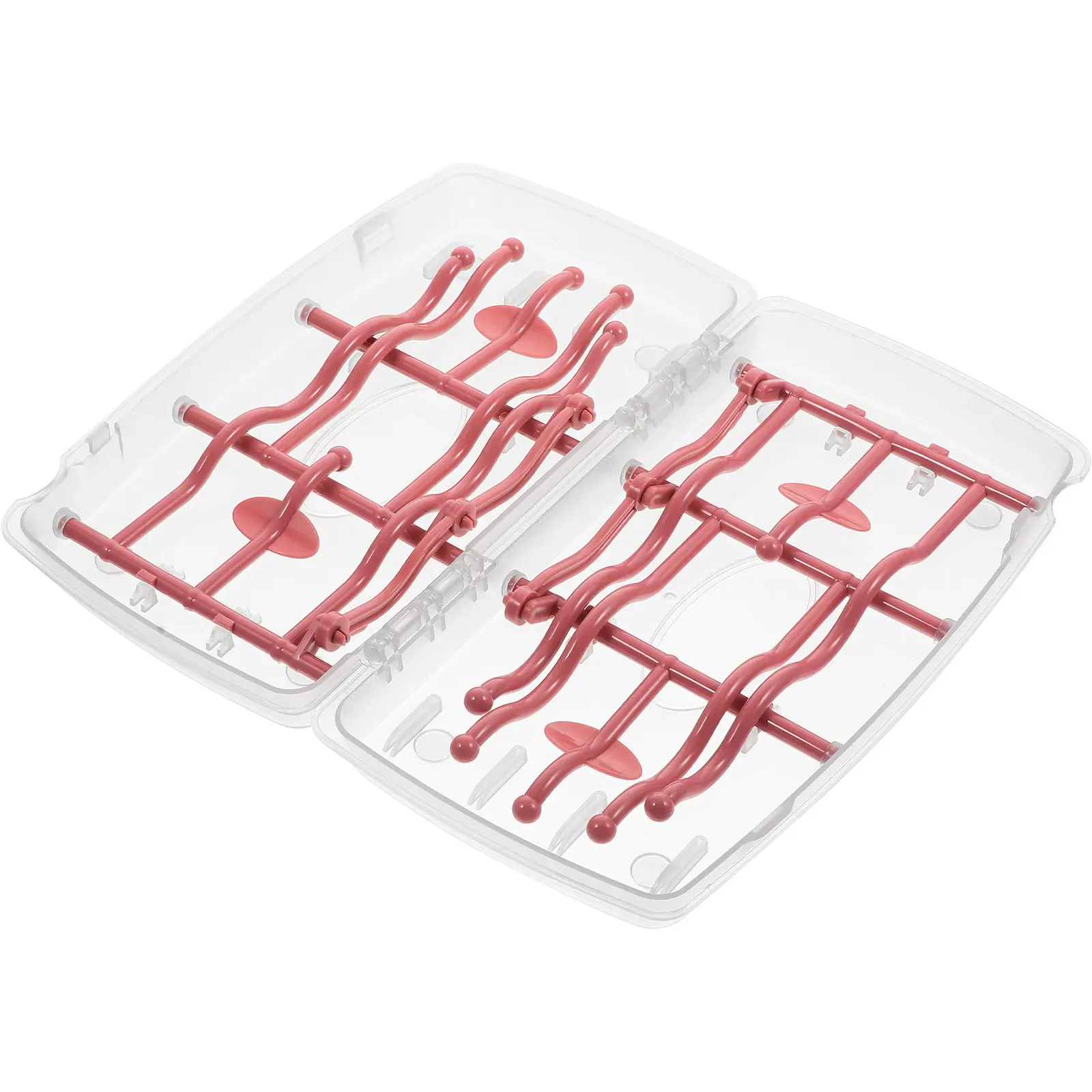 Baby Bottle Drying Rack Foldable Detachable Large Capacity Multi-Functional Draining Rack Kitchen Storage Organizer Bottle