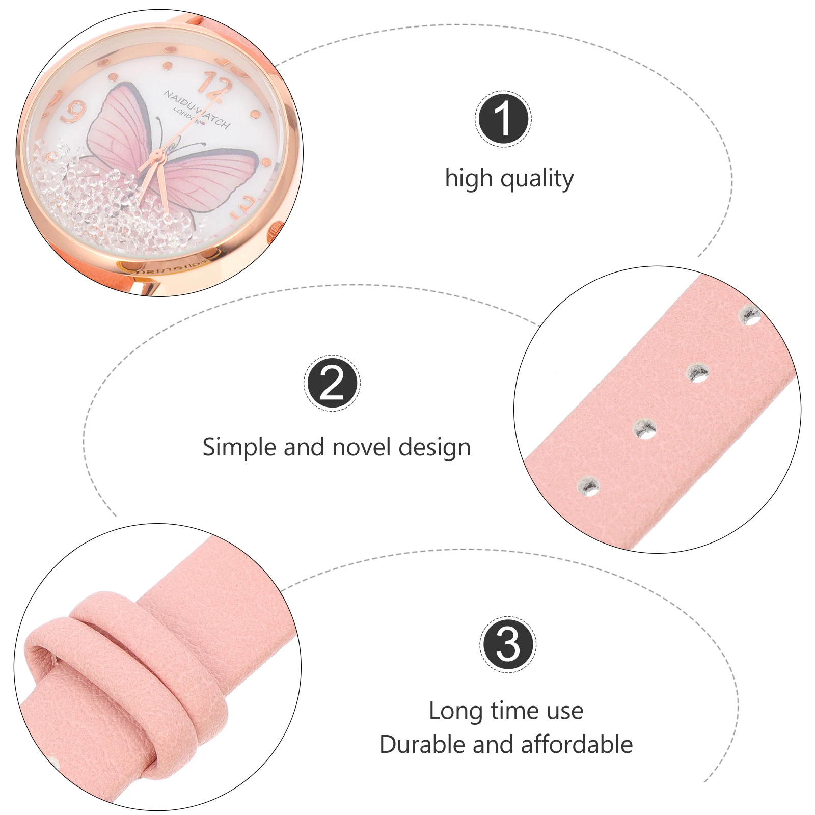 Double Layer Dial Watch Lightweight Quartz Movement Imitation Bracelet Butterfly Wrist Watches for Women Daily Fashion
Double Layer Dial Watch Lightweight Quartz Movement Imitation Bracelet Butterfly Wrist Watches for Women Daily Fashion