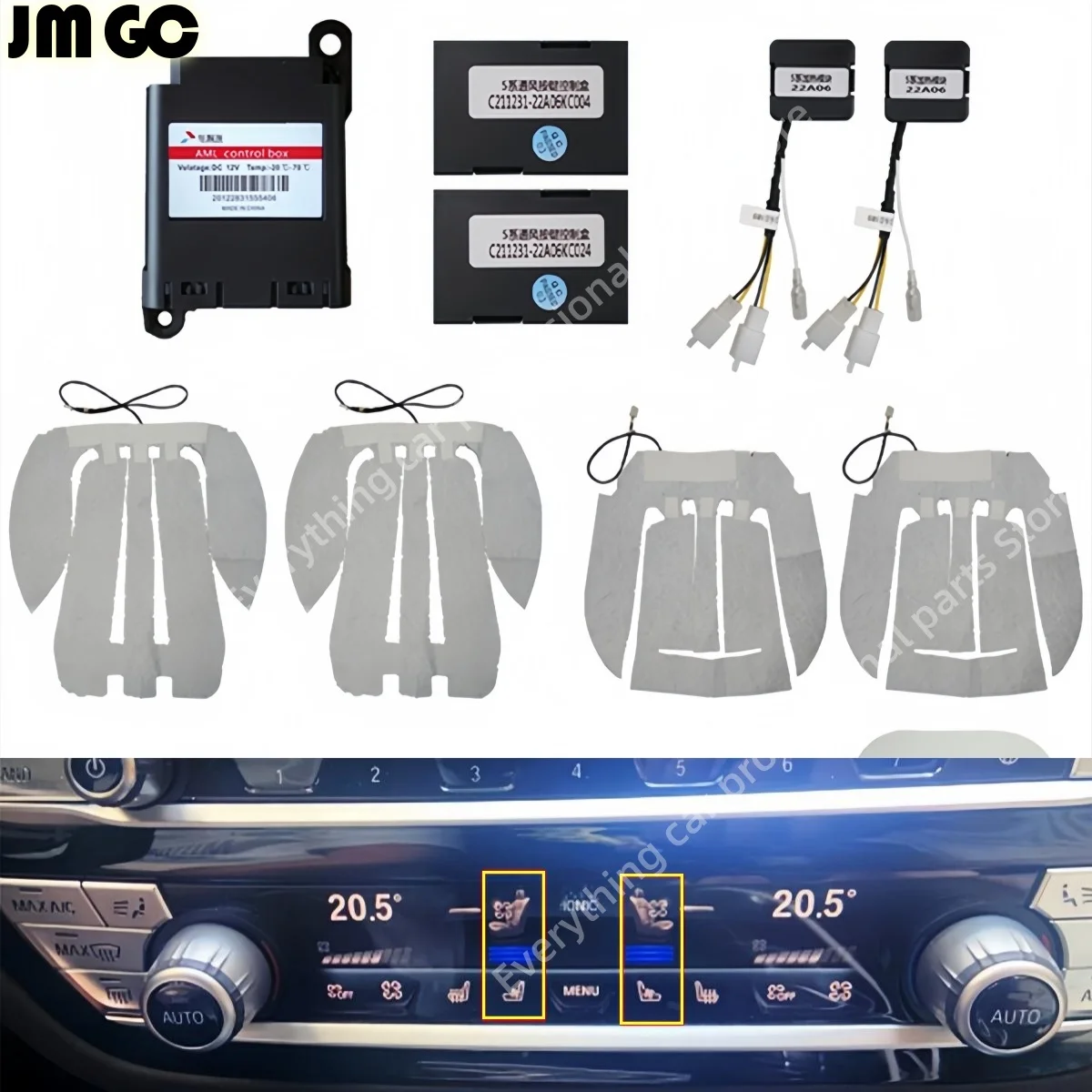 Car Seat cooling suitable for BMW 5 Series G30 G31 Front seat intelligent Heating Backrest fan air conditioning panel control
Car Seat cooling suitable for BMW 5 Series G30 G31 Front seat intelligent Heating Backrest fan air conditioning panel control