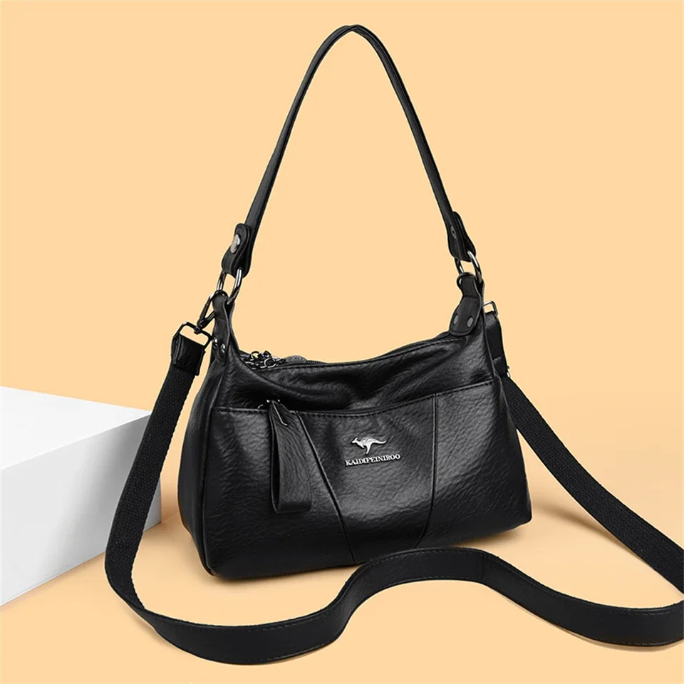 Women Solid Color Shoulder Bags High Quality Soft Leather Purses And Handbags Luxury Designer Messenger Crossbody Bag Casual Sac
Women Solid Color Shoulder Bags High Quality Soft Leather Purses And Handbags Luxury Designer Messenger Crossbody Bag Casual Sac