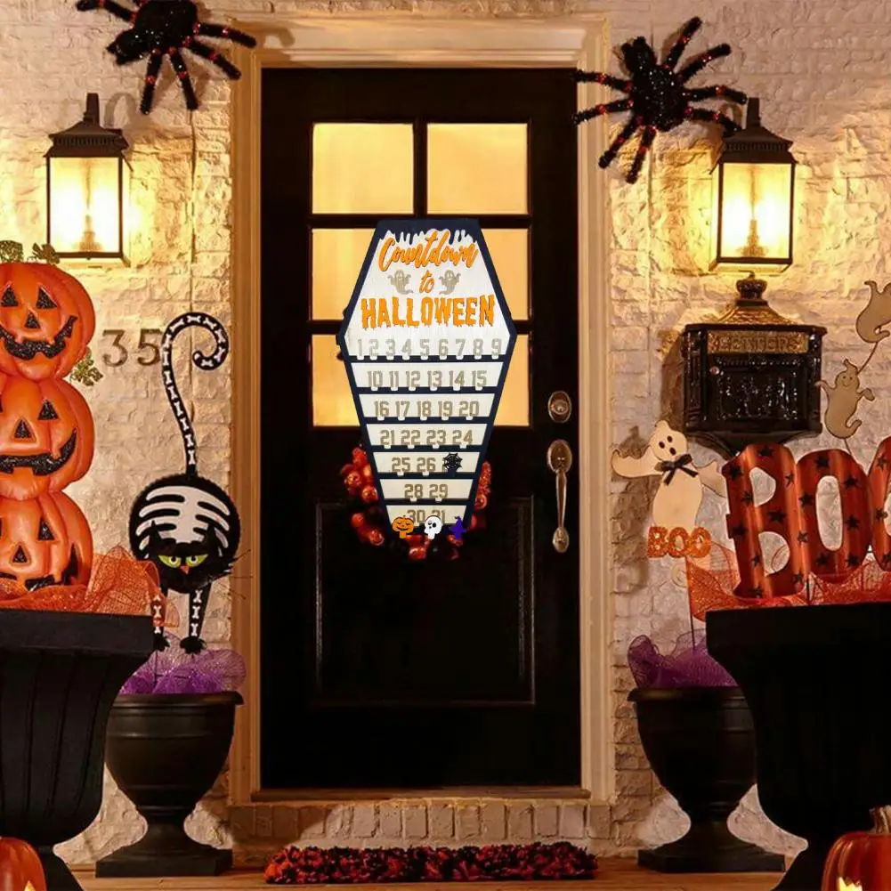 Wood Halloween Calendar Halloween Decorations Durable Wood Halloween Countdown Calendar Festive Home Decoration for Halloween
Wood Halloween Calendar Halloween Decorations Durable Wood Halloween Countdown Calendar Festive Home Decoration for Halloween