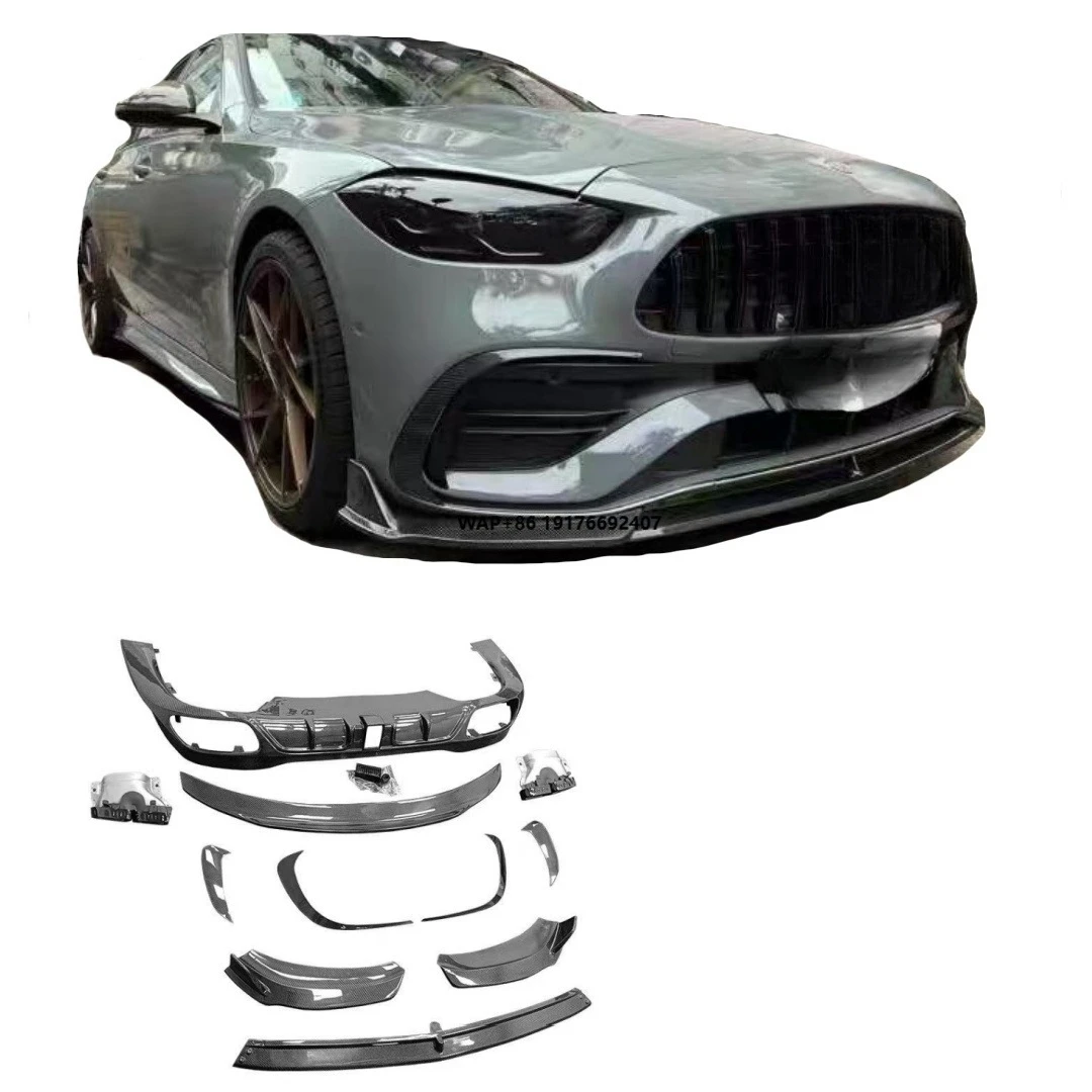 For C-Class W206 Carbon Fiber Body Kit Benz C-Class W206 Upgrade Front Lip Diffuser Spoiler Exhaust Port
For C-Class W206 Carbon Fiber Body Kit Benz C-Class W206 Upgrade Front Lip Diffuser Spoiler Exhaust Port