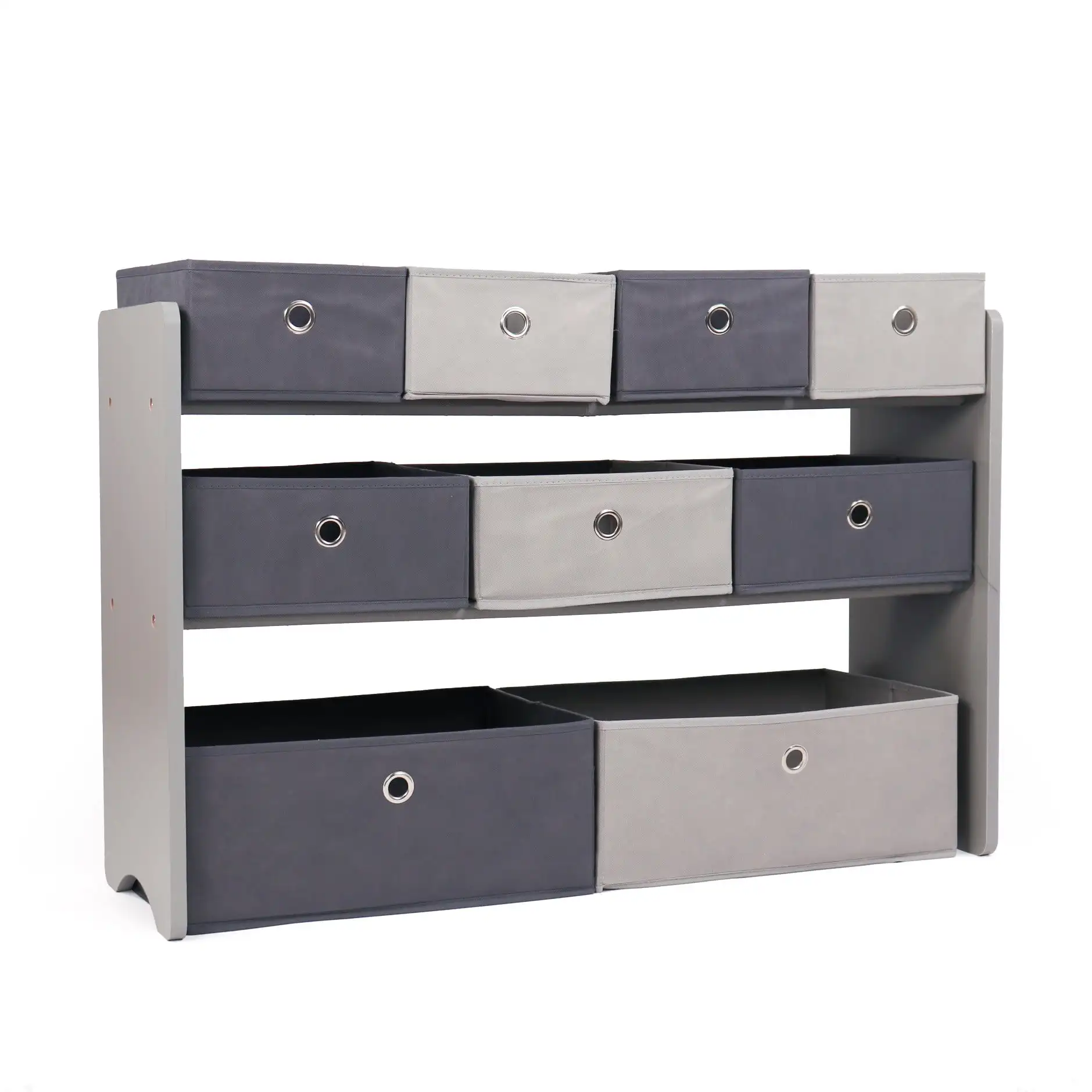 Grey Fabric Storage Bins Organizer with 9 Collapsible Units
Grey Fabric Storage Bins Organizer with 9 Collapsible Units