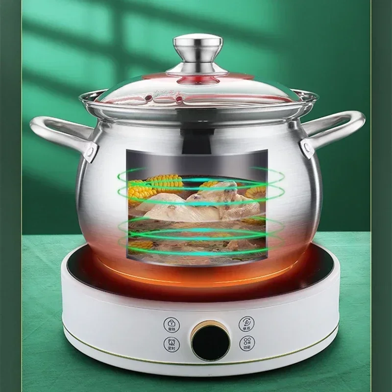 stainless steel Soup big cooking pot Thickened soup pot New design General use of gas in induction cooker for porridge pot
stainless steel Soup big cooking pot Thickened soup pot New design General use of gas in induction cooker for porridge pot