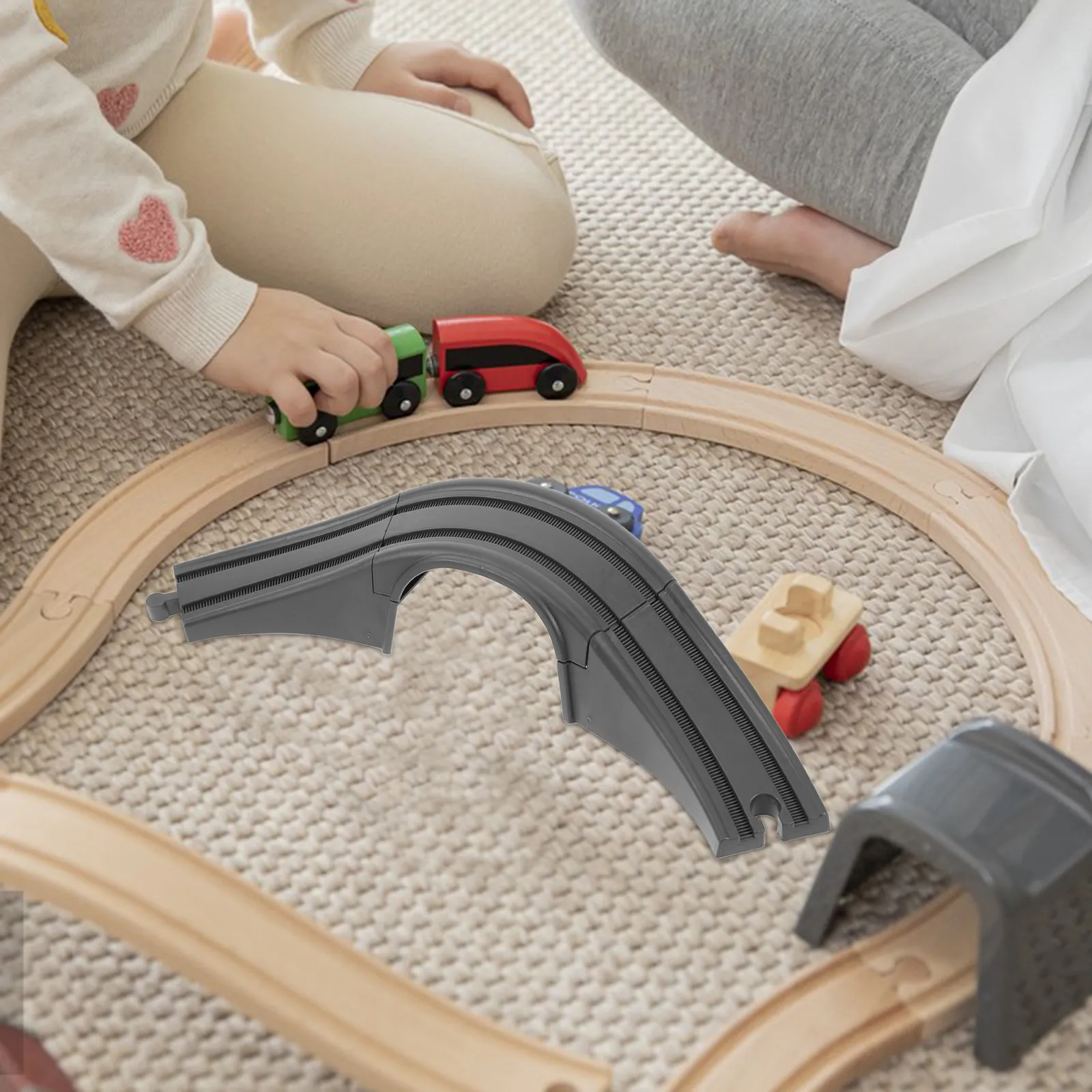 Train Track Suspension Bridge Natural Finish Accessory Compatible with Toddler Playing Table
Train Track Suspension Bridge Natural Finish Accessory Compatible with Toddler Playing Table
