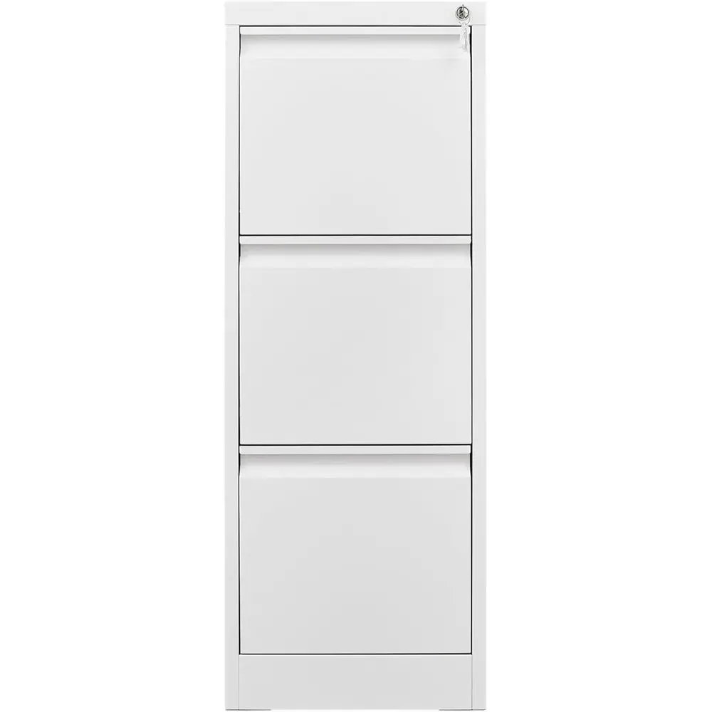 Metal File Cabinet with Lock, Home Office Organizer, Large Steel Storage for Letter/Legal/A4 Files, White
Metal File Cabinet with Lock, Home Office Organizer, Large Steel Storage for Letter/Legal/A4 Files, White