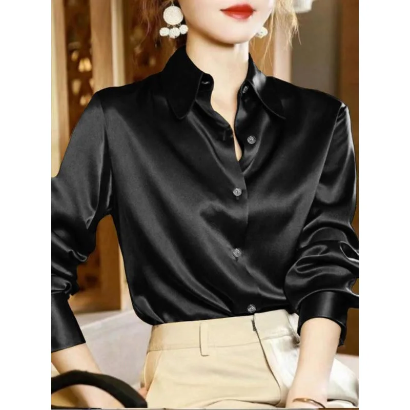 Women's Long Sleeve Shirt Pure Color Button Ladies Fashion Spring Season Resistant to Deformation Other Style Other Fabric
Women's Long Sleeve Shirt Pure Color Button Ladies Fashion Spring Season Resistant to Deformation Other Style Other Fabric